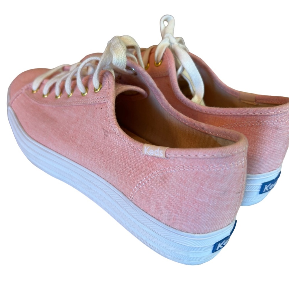 Keds triple kick chambray pink dream foam platform Y2K canvas sneakers 9.5 NWOB - Picture 12 of 12